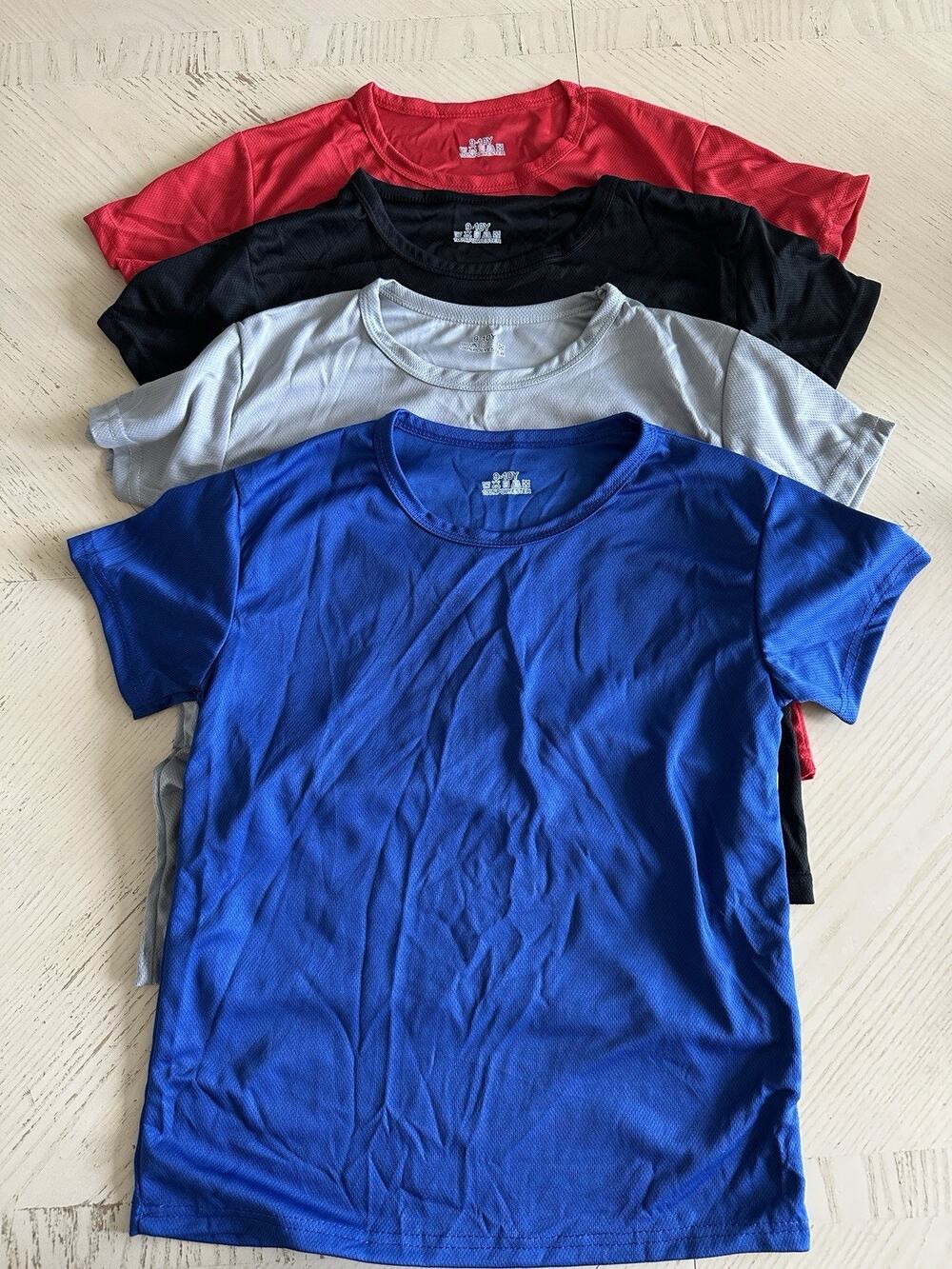 Boys 4-Pack Dry Fit T-Shirts, Athletic Performance T Size 9 To 10 Youth